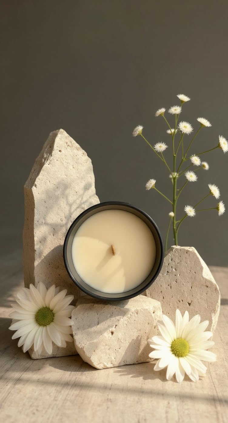 Divinorah Luxury Candle Co. Harvest Moonlight Soy Coconut Blend Candle, Black Matte Container, 4 oz, Crackling Wooden Wick, Fall Collection with Notes of Creamy Coconut and Green Apple.