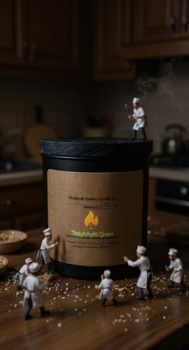 Divinorah Luxury Candle Co. Twighlight Grove Scented Candle, Black Matte Jar, Coconut Soy Blend, 8 oz, Fall Collection, Red Currant and Pomegranate