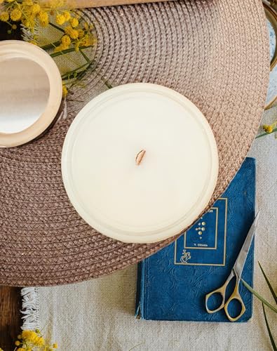 Tawny Coffee Grounds | 10 Oz | Coco Soy Beeswax | Crackling Wooden Wick | Divinorah Luxury Candle Company | Non-Toxic (Copy)