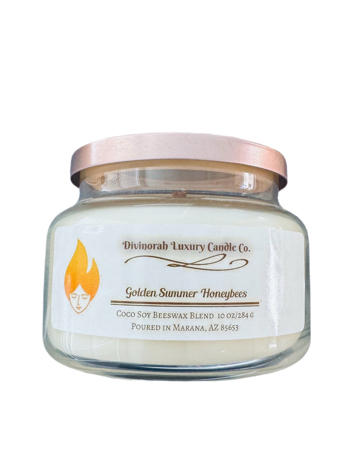 10 OZ | Coco Soy Beeswax Blend Candles with Crackling Wooden Wicks| Divinorah Luxury Candle Company | Non-Toxic