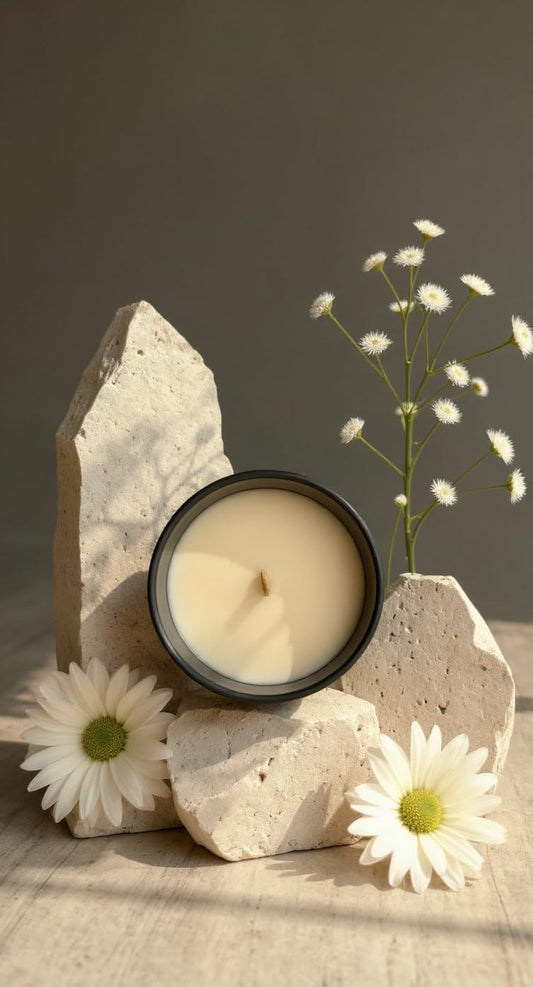 Divinorah Luxury Candle Co. Whispering Woods Scented Candle, Black Matte Glass Jar, Virgin Coconut Soy Blend, 4 oz, Fall Collection, Natural Fragrance